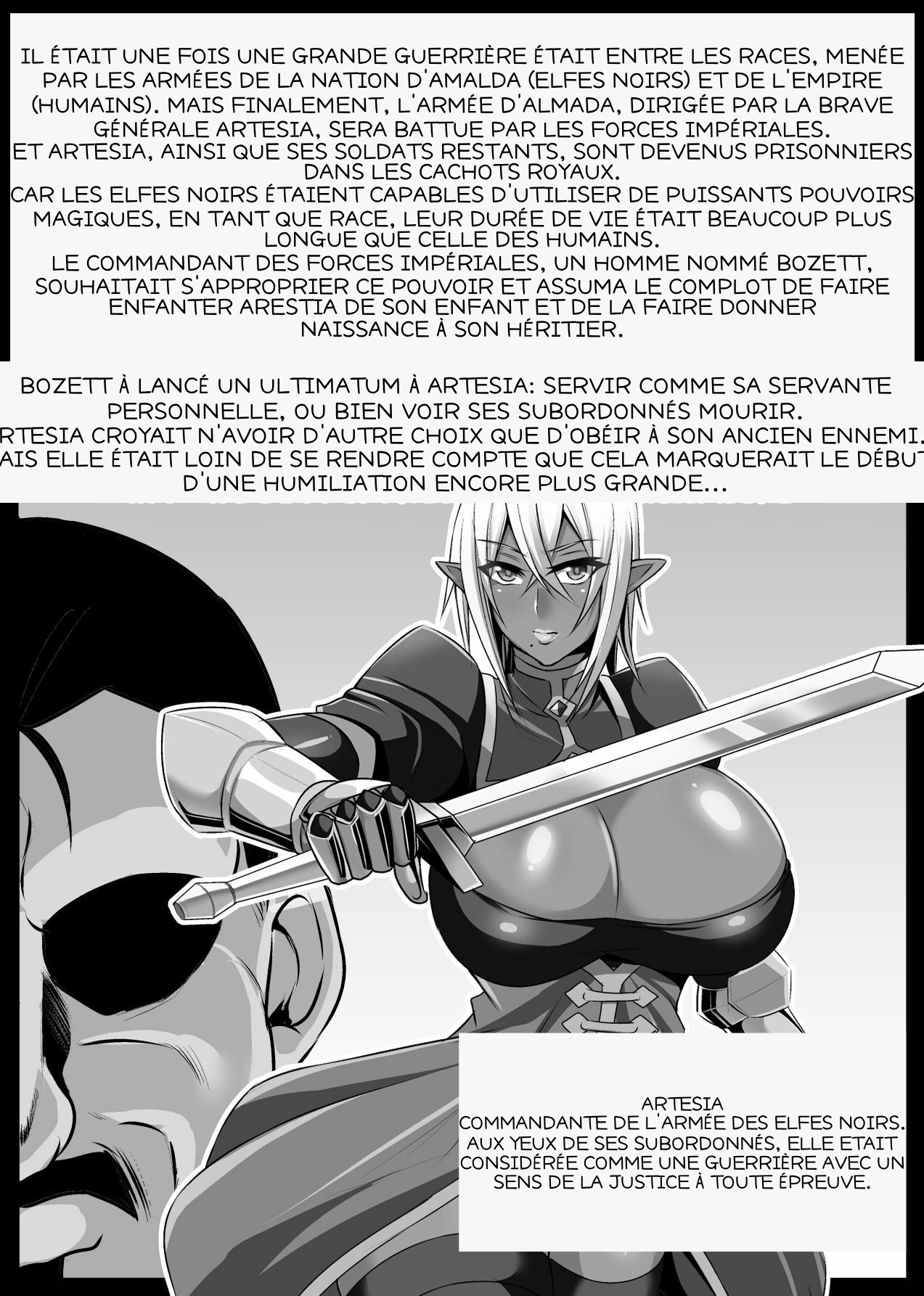 Onna Shougun Artesia - Dark Elf Haramase Chouchou Kiroku page 2 full