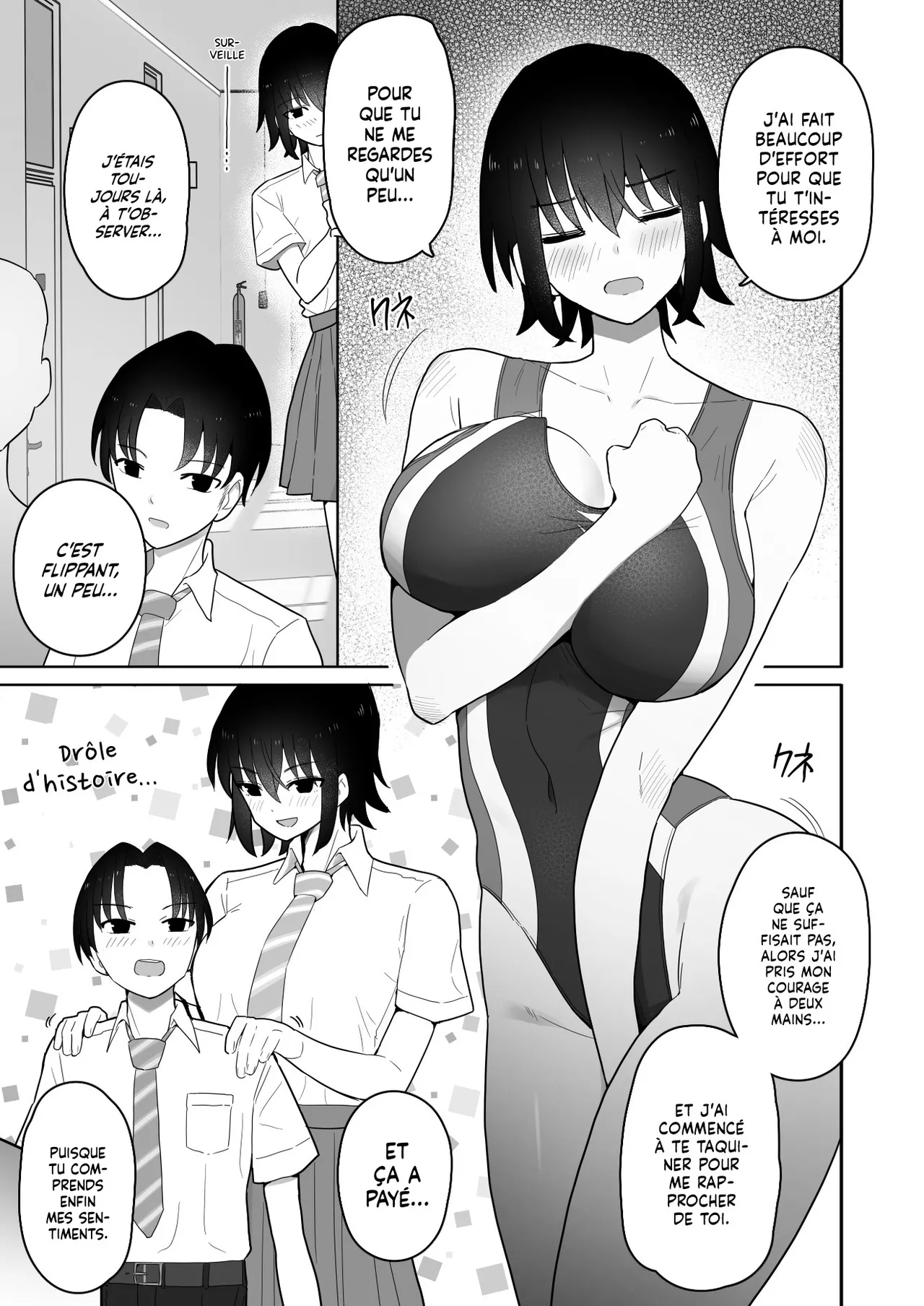 Koushinchou de Namaiki na Kouhai ga Jitsu wa Kojirase Dosukebe de, Boku no Koto ga Daisuki datta Hanashi | L'histoire d'une Nageuse, grande et arrogante, qui est en fait une Perverse Amoureuse de Moi page 10 full