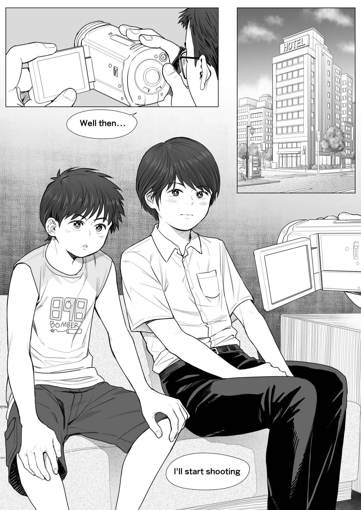 Hoteru de no o tanoshimi - K-kun to U-kun wa namade daradara ikitai - page 4 full