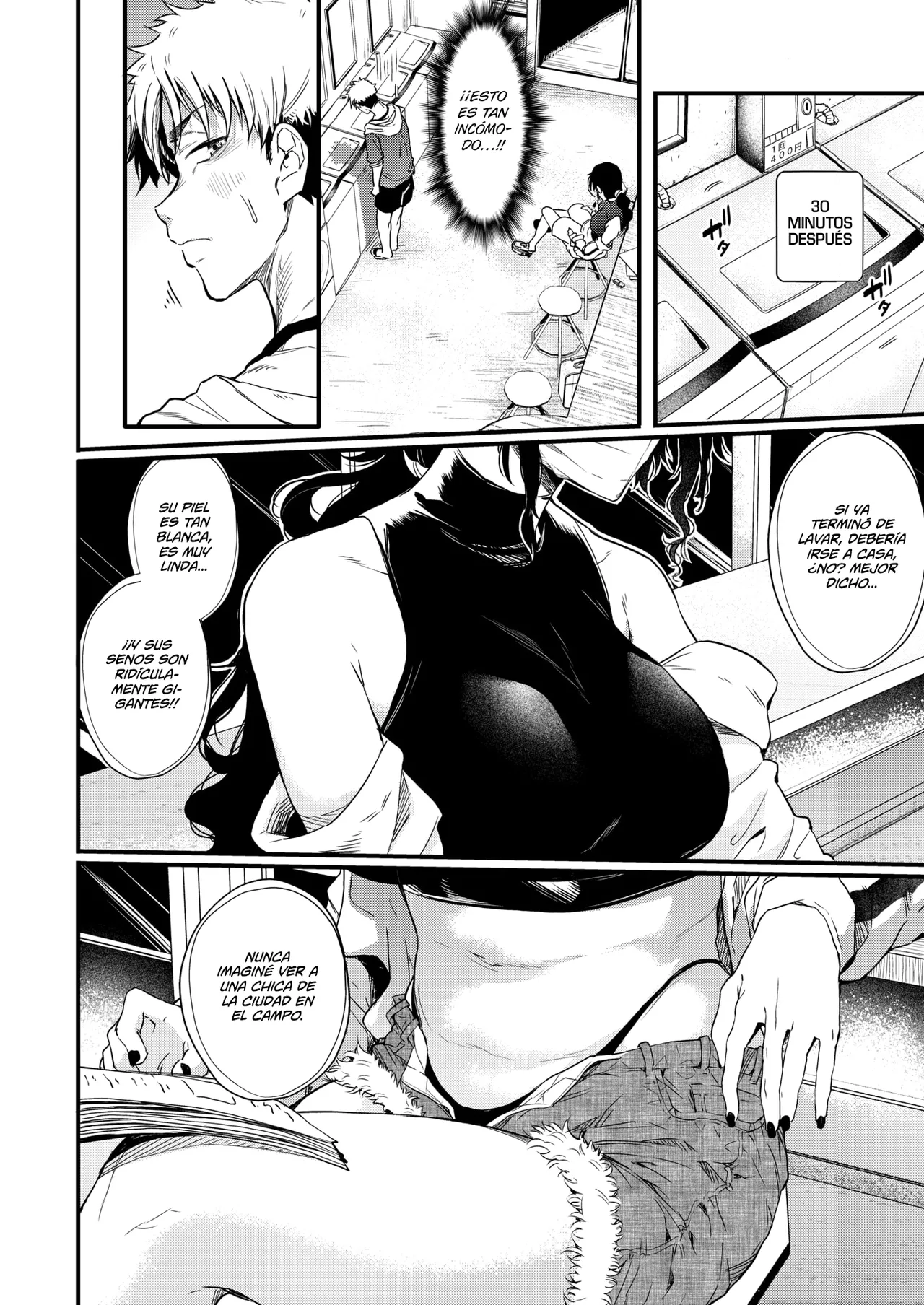 Coin Laundry no Black Onee-san | La Onee-san De Negro De La Lavandería page 4 full