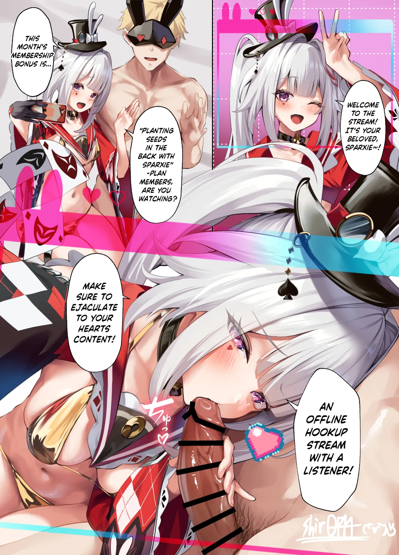 Hibana ga Risuna to no Ofupako Haishin de chara otoko ni shudo-ken o nigirarechau hanashi || The story of how Sparxie got dominated by a playboy during an offline hookup stream for the listeners page 1 full