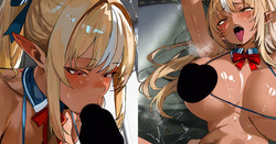不知火フレアの褐色６９フェラなかだしハ