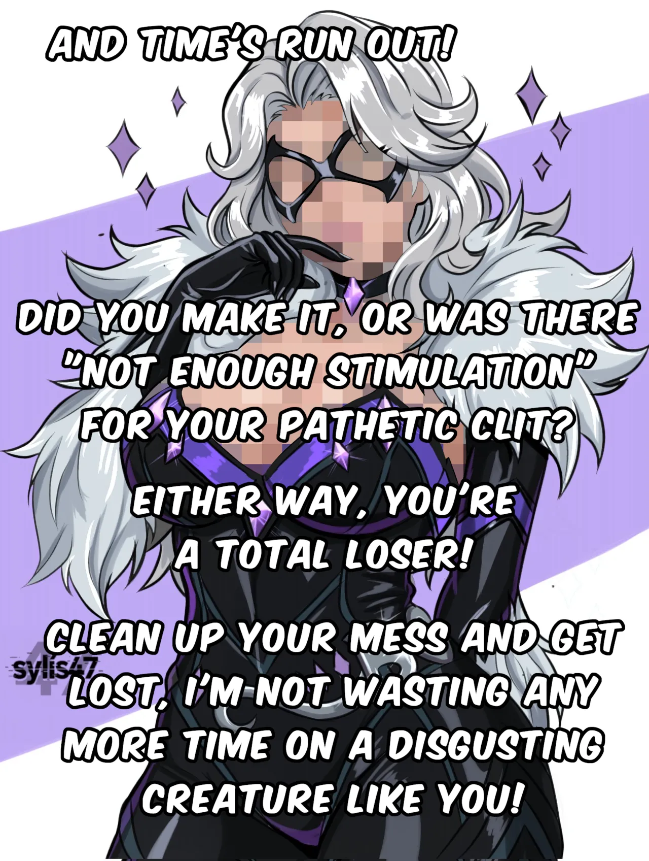 Today's your chance, loser! Prove to Black Cat whether you're a disgusting prejac or not. Don't you dare waste it! page 10 full