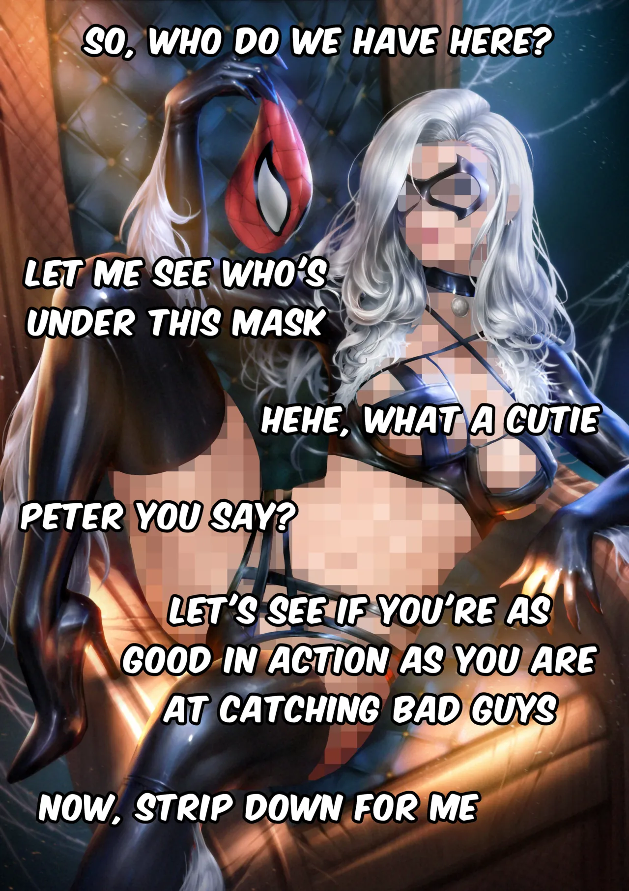 Today's your chance, loser! Prove to Black Cat whether you're a disgusting prejac or not. Don't you dare waste it! page 6 full