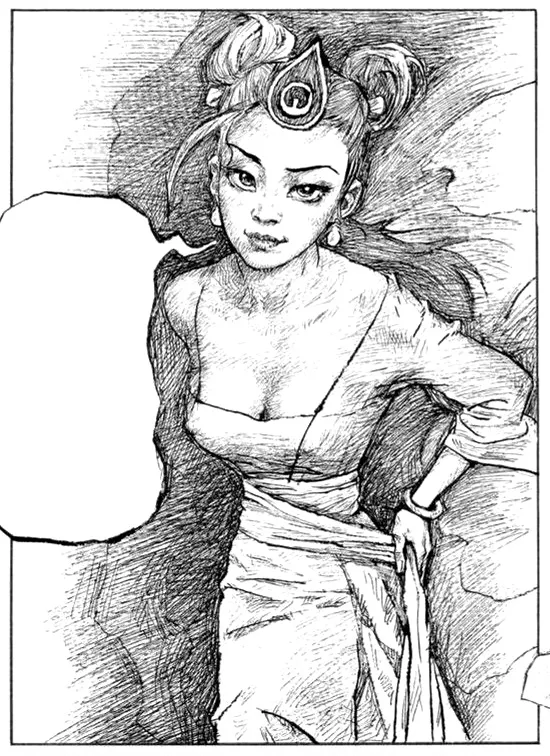 La belle du temple hanté - Dessins érotiques page 3 full