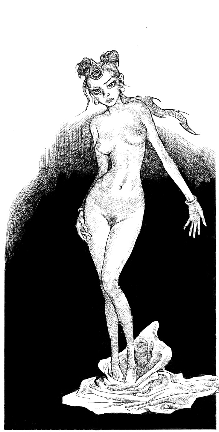 La belle du temple hanté - Dessins érotiques page 4 full