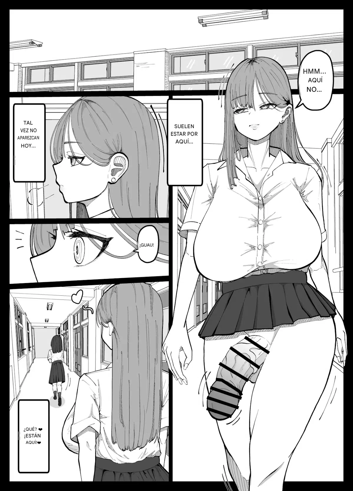 Tomodachi ga Inai InCha-chan o Onaho ni Suru Futanari Gal no Hanashi | The Story of a Futanari Gal Who Turns Her Friendless Introverted Girl Into an Onahole Español page 2 full