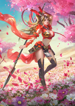 马云禄 花海舞枪