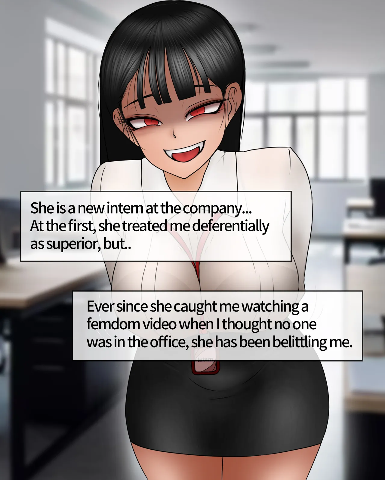 여신입에게 돈 상납하고 축소되는 만화 Consumed by Intern Girl page 2 full