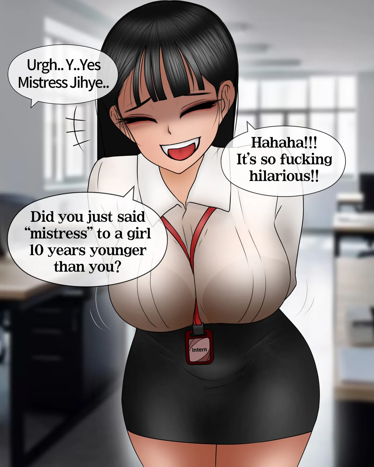 여신입에게 돈 상납하고 축소되는 만화 Consumed by Intern Girl page 5 full