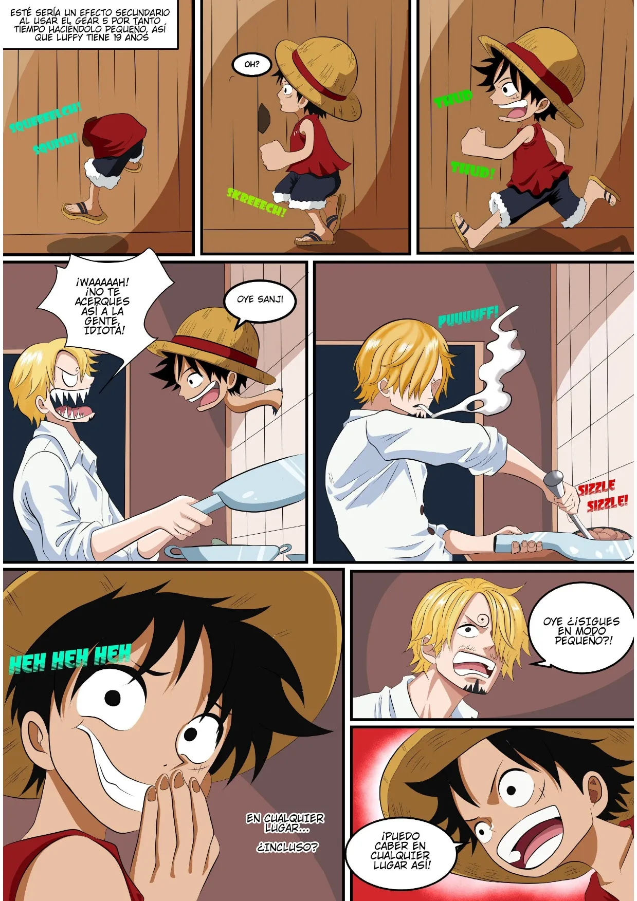 One Piece Luffy's Experiment page 2 full