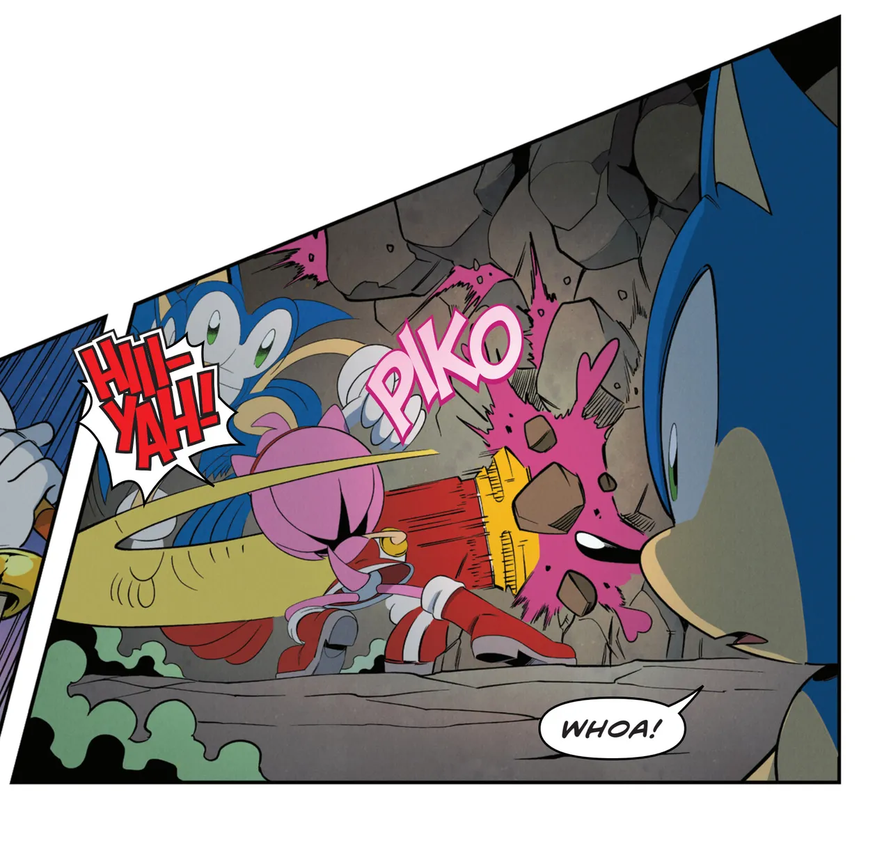 Sonic the Hedgehog IDW &amp; Archie Amy Rose Uncensored Panels page 2 full