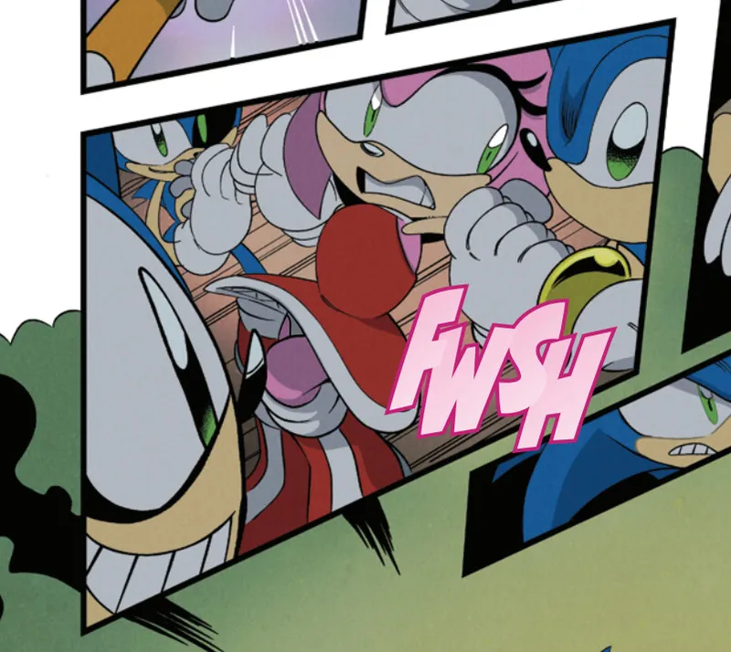 Sonic the Hedgehog IDW &amp; Archie Amy Rose Uncensored Panels page 4 full