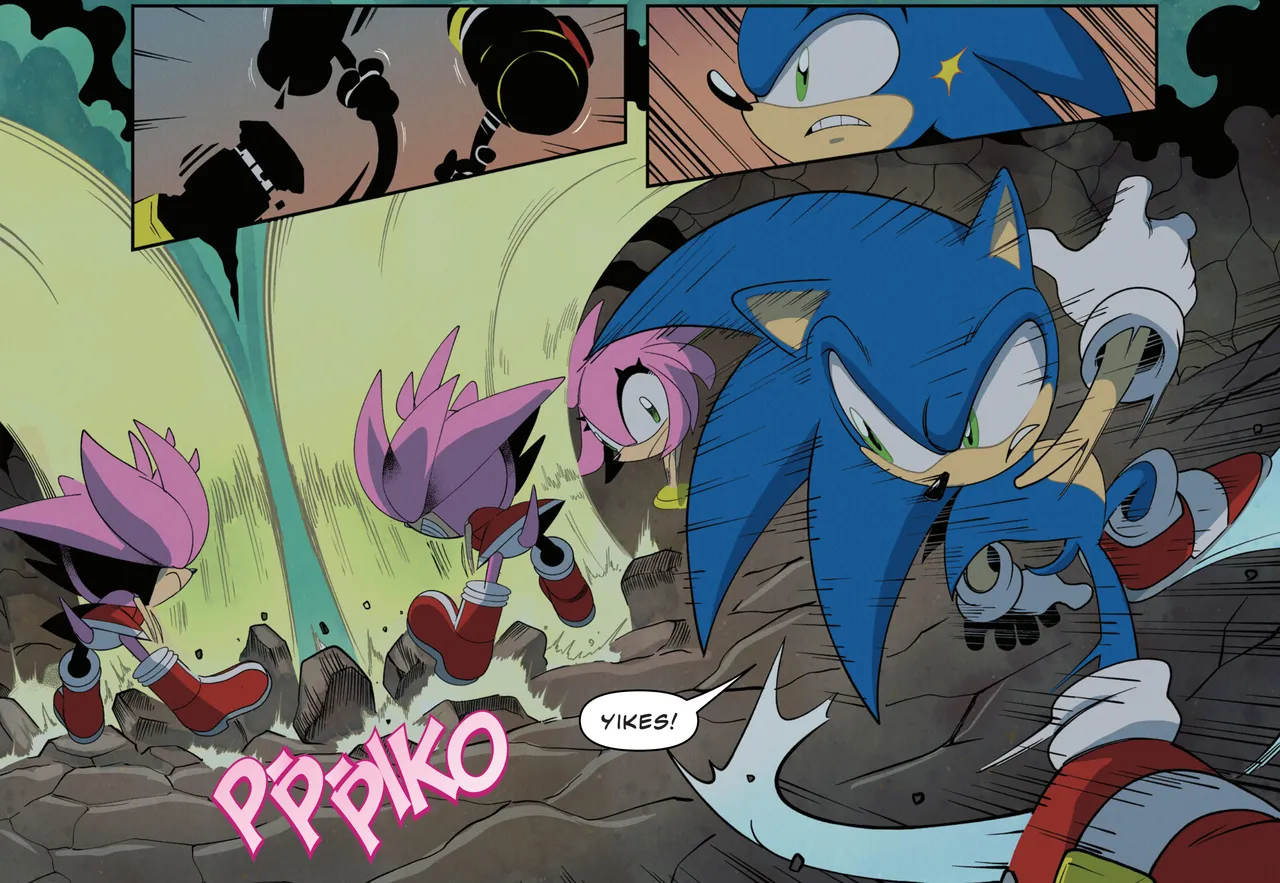 Sonic the Hedgehog IDW &amp; Archie Amy Rose Uncensored Panels page 6 full