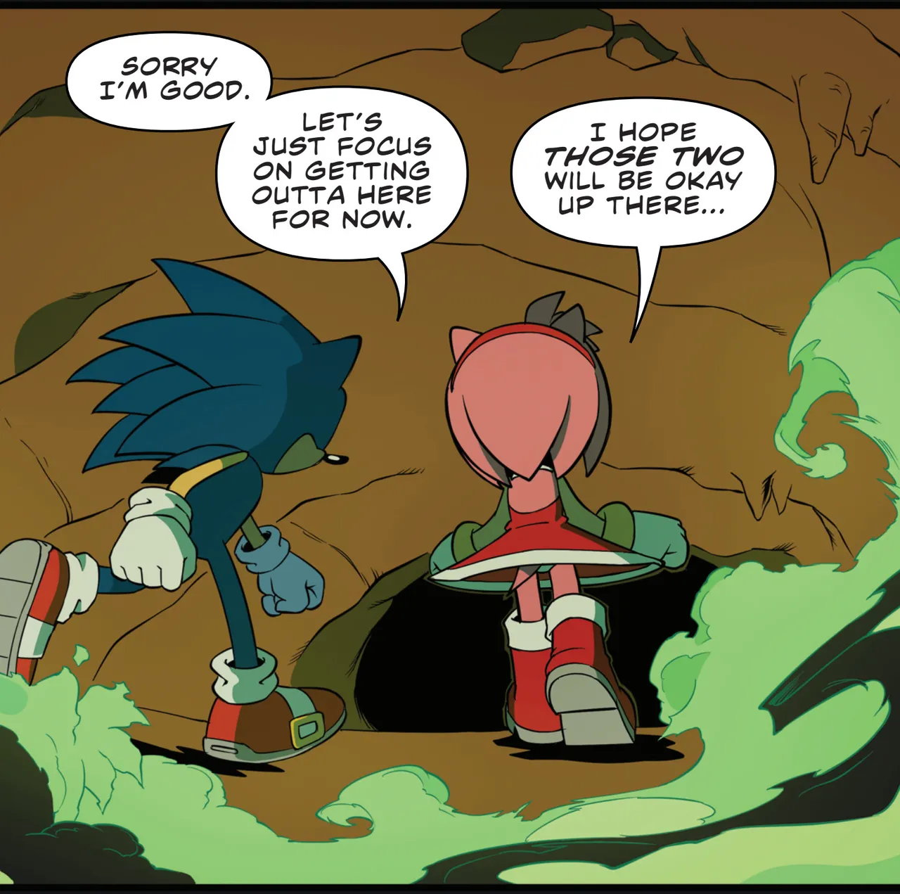 Sonic the Hedgehog IDW &amp; Archie Amy Rose Uncensored Panels page 7 full