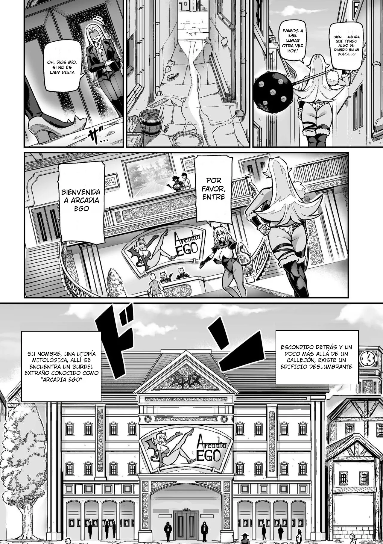 Youkoso! Inma Shoukan Arcadia Ego Ch. 1｜¡Bienvenidos a Arcadia Ego, El Burdél de Súcubos! Cap. 1 page 6 full