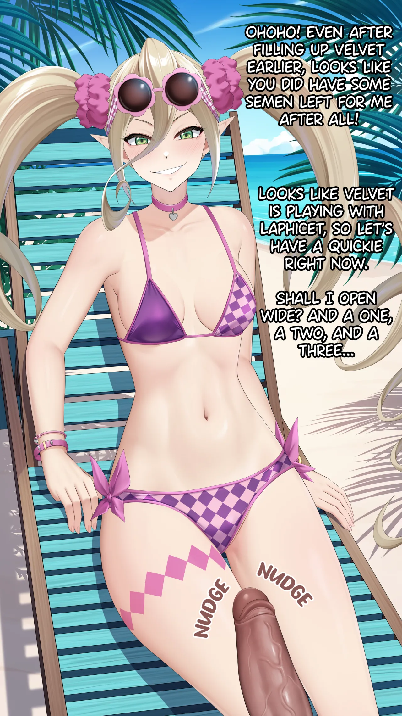 Beach time with Magilou page 2 full