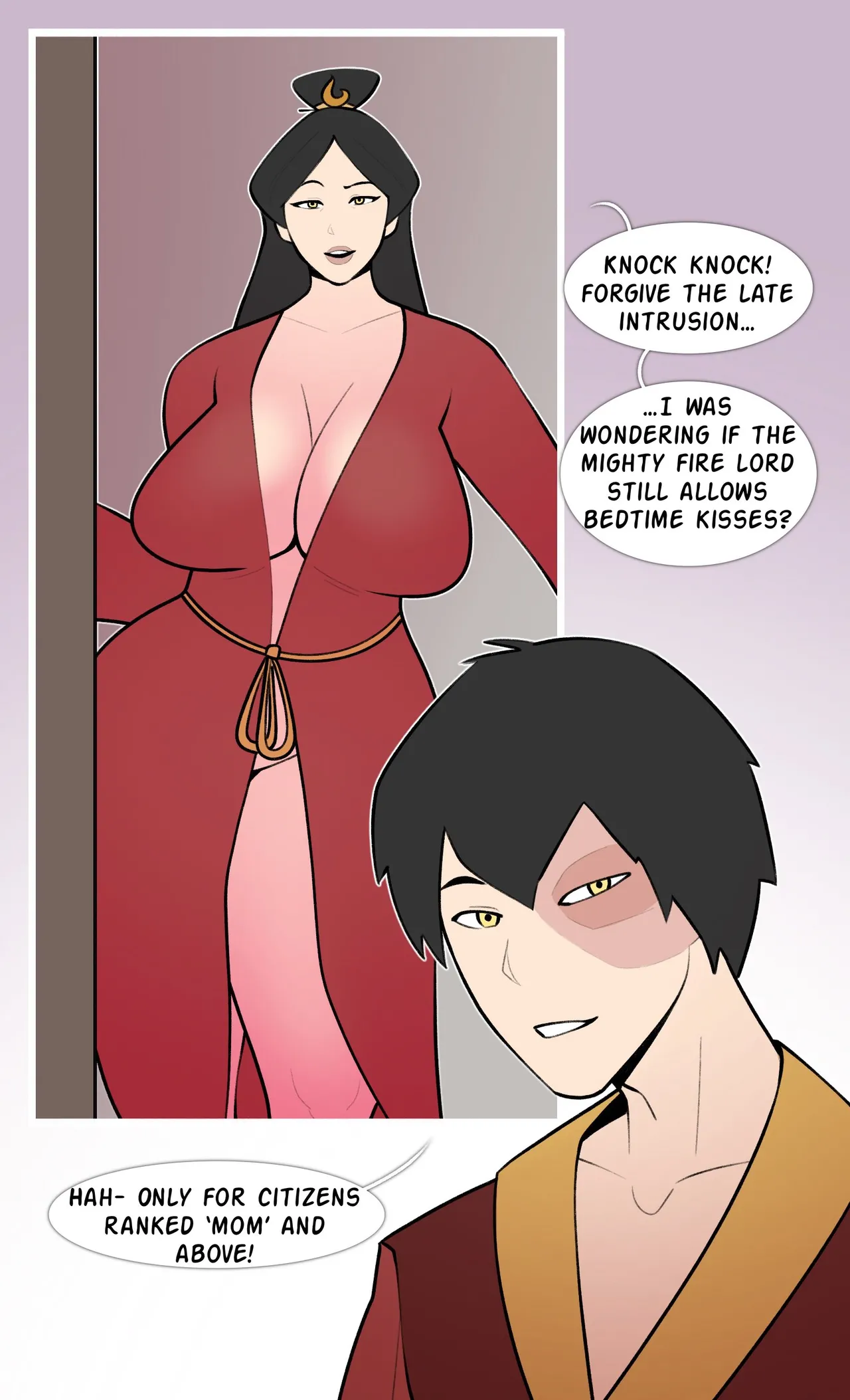 Ursa and Zuko Rekindled Fire page 1 full