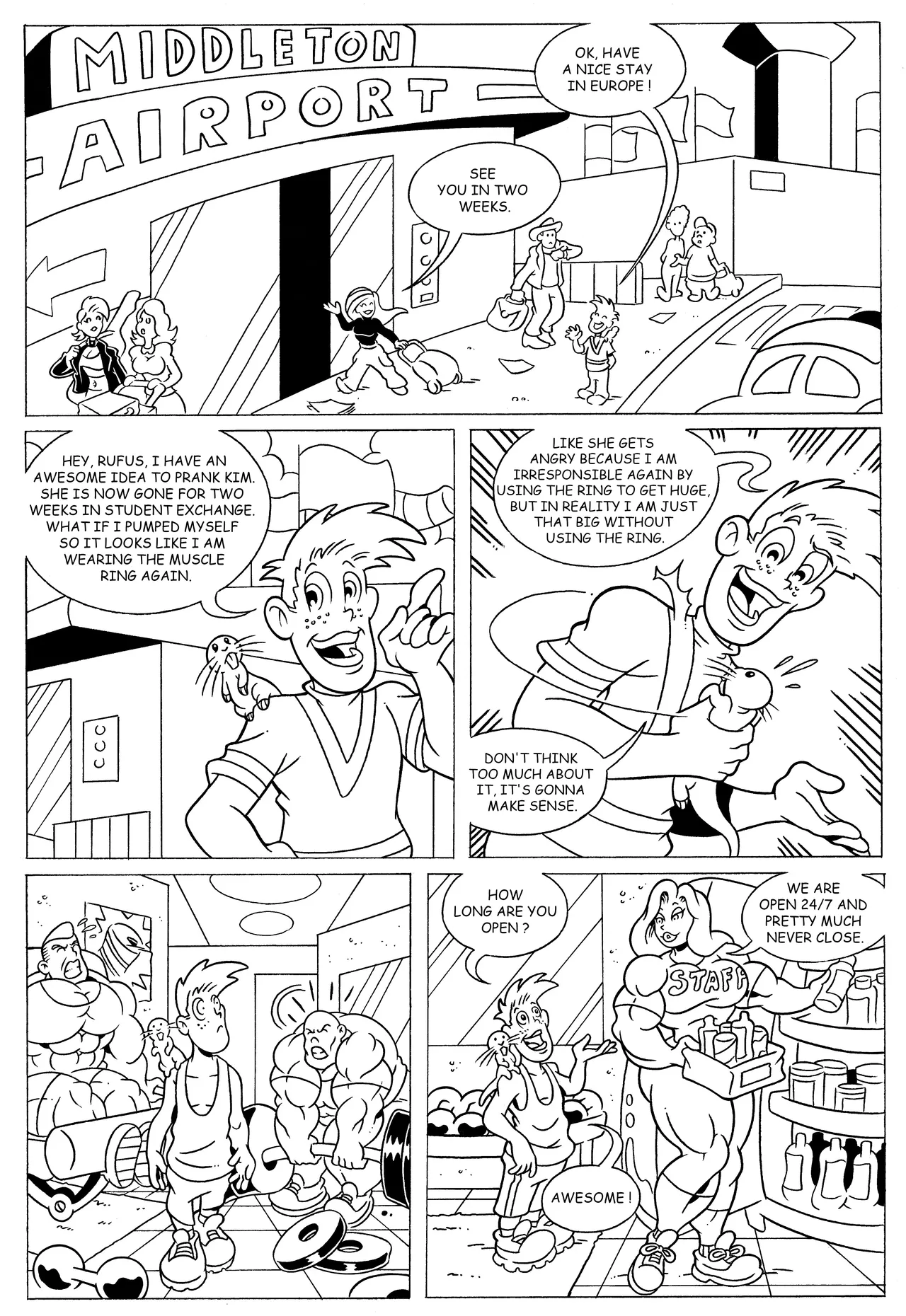Kim Possible: Ron's Prank page 1 full