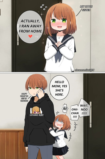 My imouto ran away from home cover