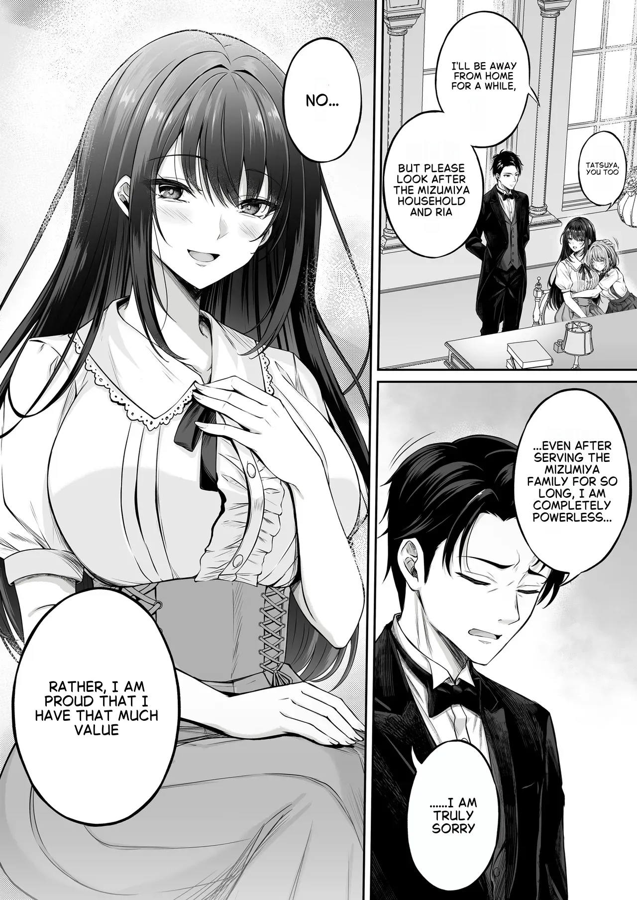 Botsuraku Reijou wa Nao mo Kedakaku ~Migawari ni Chiru Hana page 4 full