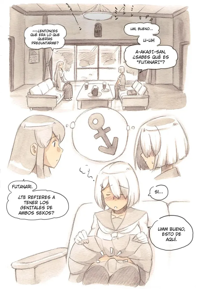 “Futanari Doutei LESSON” no Oshirase｜“LECCIÖN de Virgen Futanari” page 4 full