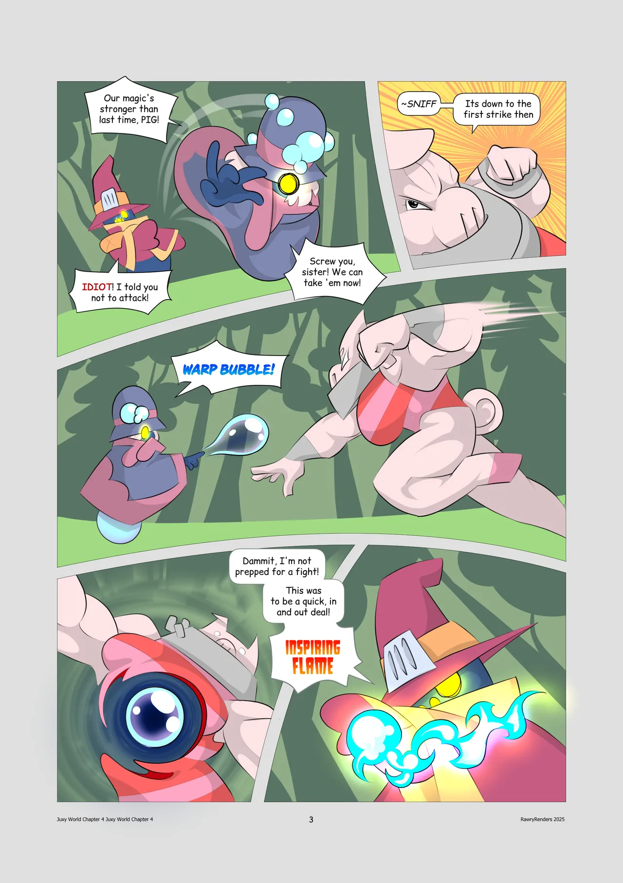 Juxy World: Chapter 4 - Witch Battle and Soxo! page 3 full