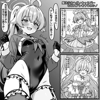魔法少女ヘヴィキャリバーのコスプレをするホシノ cover