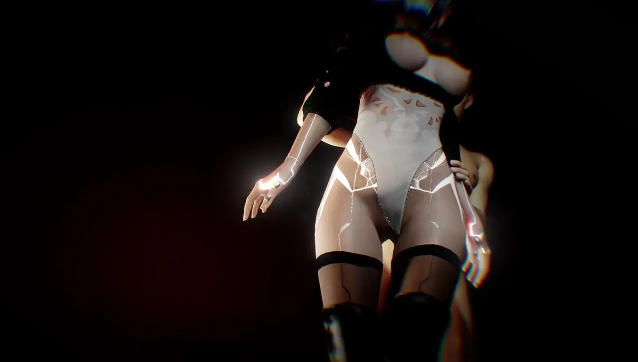 Yorha 2b Sex Robot in BDSM Sex Show - Nier Automata Porn Parody page 5 full