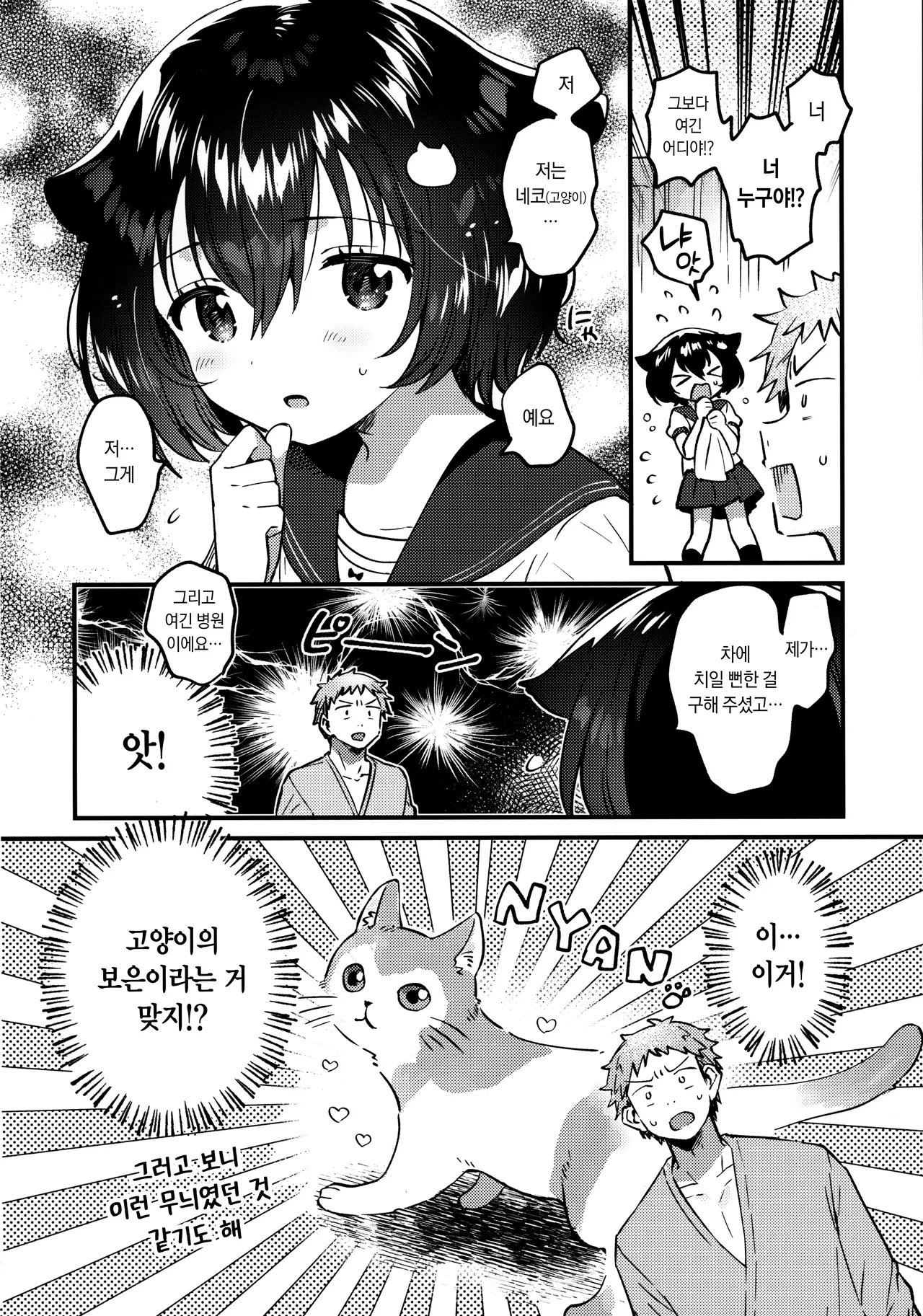 Ongaeshi Koubi ni Kita Neko desu - Cat came to return the favor and mate. | 은혜 갚기 교미하러 온 고양이입니다 page 3 full