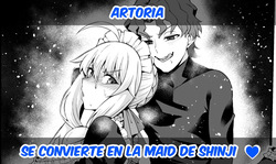 Artoria se convierte en la maid de Shinji ♥