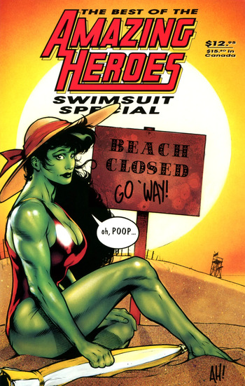 Amazing Heroes Swimsuit 1993 cover