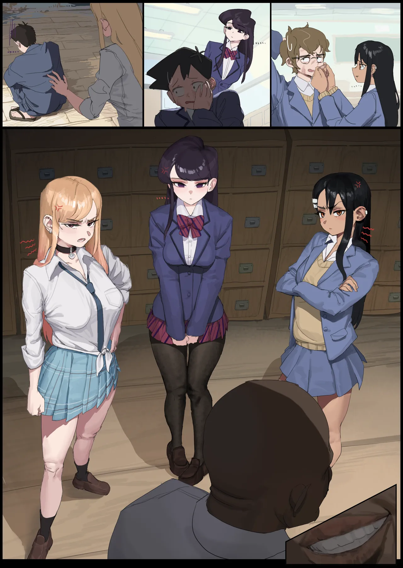 Kitagawa, Komi &amp; Nagatoro BLACKED page 5 full