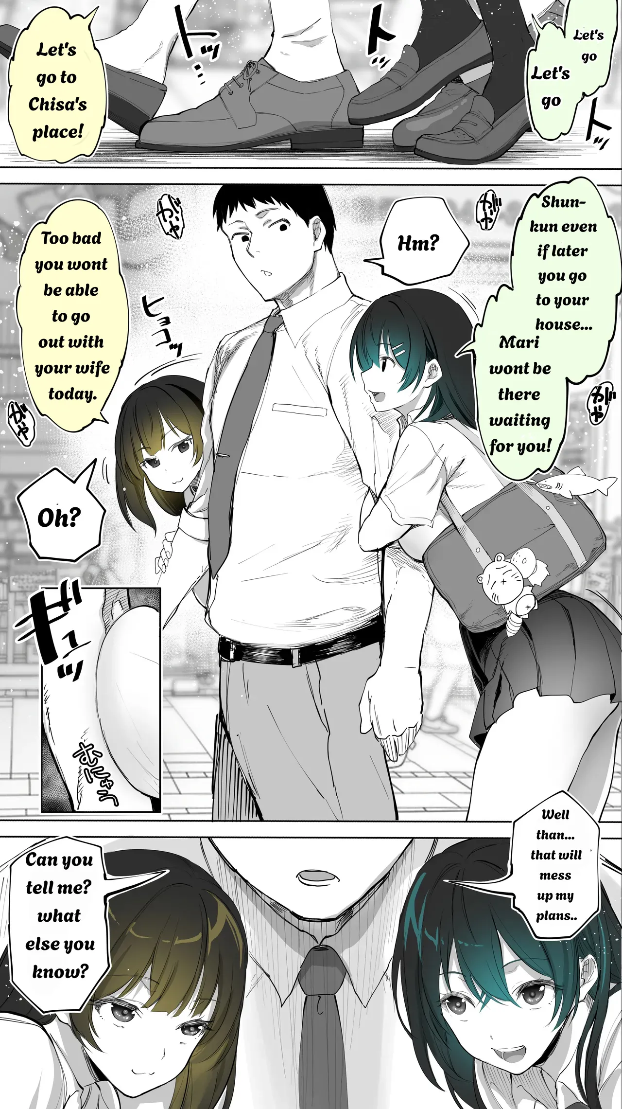Jimoto no Hame Tomo. ''Kinjo no Niransei Futago C, U'' Mumou-ban｜My Hometown Fuck buddy. "Twin sisters C and U from the neighborhood" page 8 full