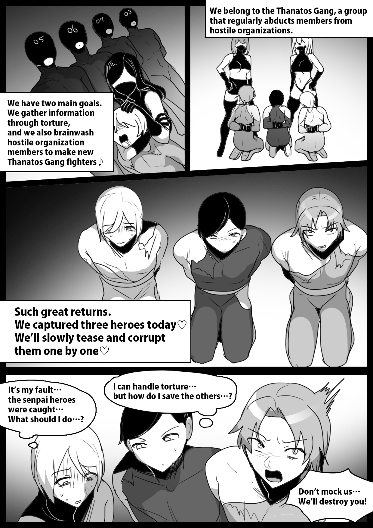 A Lesson on How to Break and Corrupt Captured Heroes by Female Fighters page 2 full