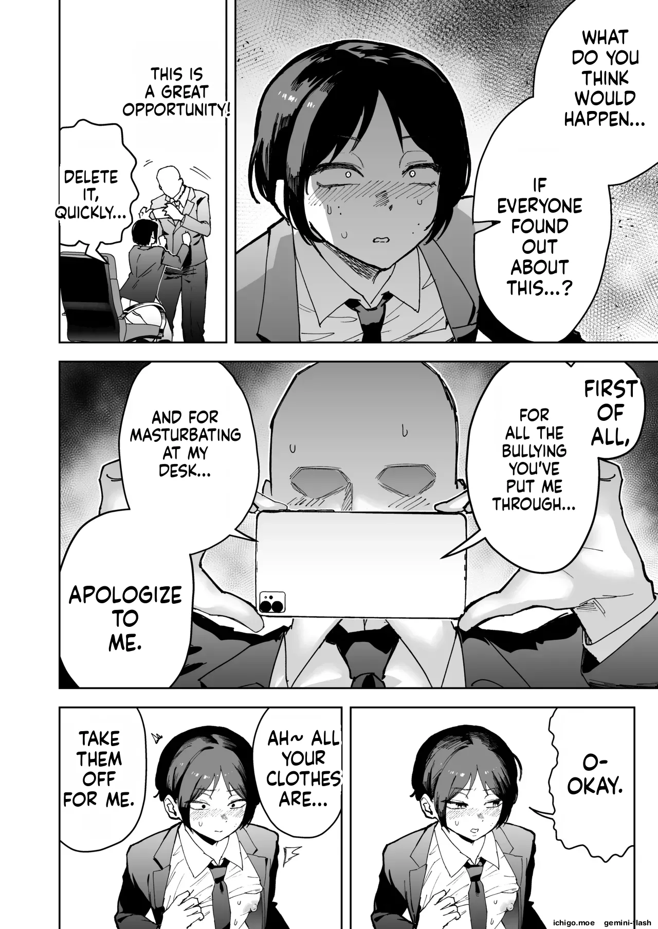My beautiful boss  was masturbating anally at my desk, so I took advantage of his weakness to do all sorts of lewd things to him! page 10 full