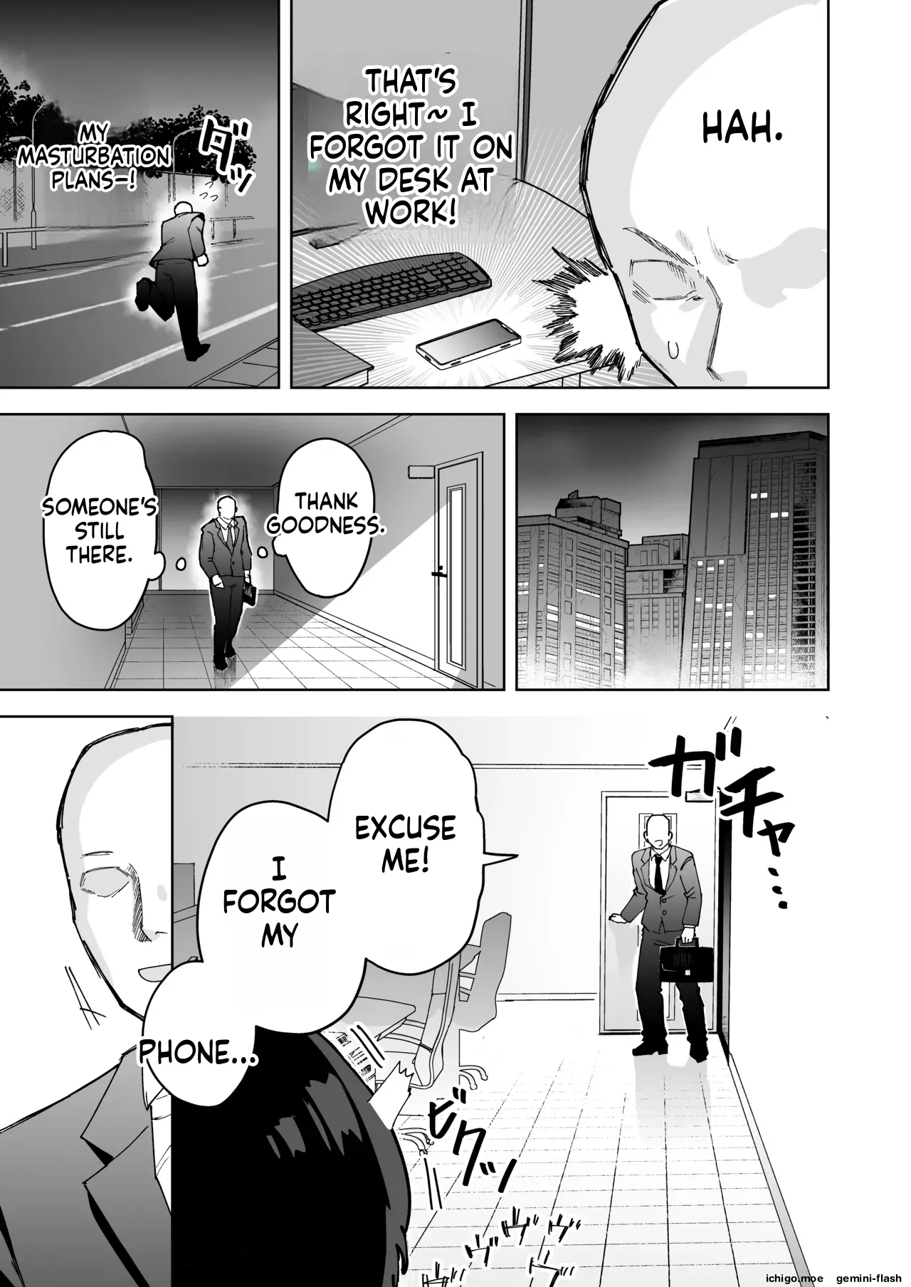 My beautiful boss  was masturbating anally at my desk, so I took advantage of his weakness to do all sorts of lewd things to him! page 5 full