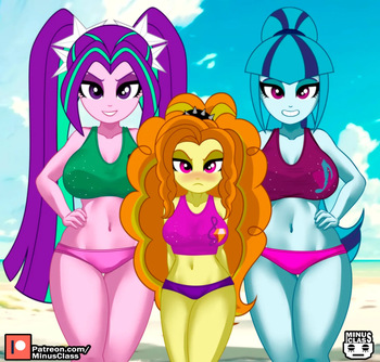 the Dazzlings by artist:minusclass cover
