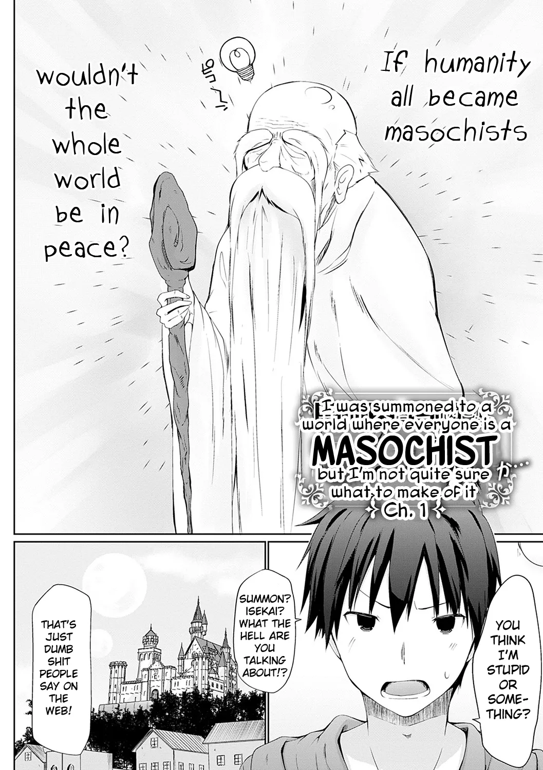 Isekai ni Shoukansaretara Zenin Do M Toka...Chotto Imi ga Wakaranai Ch.1 | page 2 full