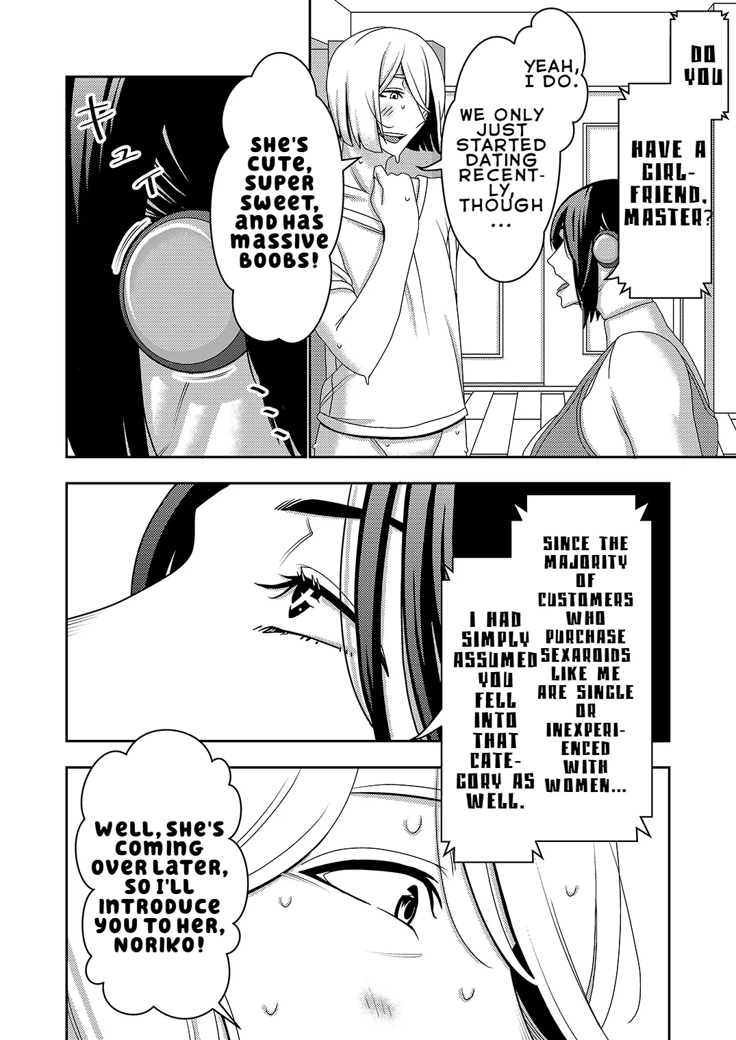 Furyouhin Sexaroid ga Ero Sugiru node Henpin o Kangaeteiru 2 | This Defective Sexaroid is TOO LEWD, so I'm thinking of returning it! 2 page 5 full
