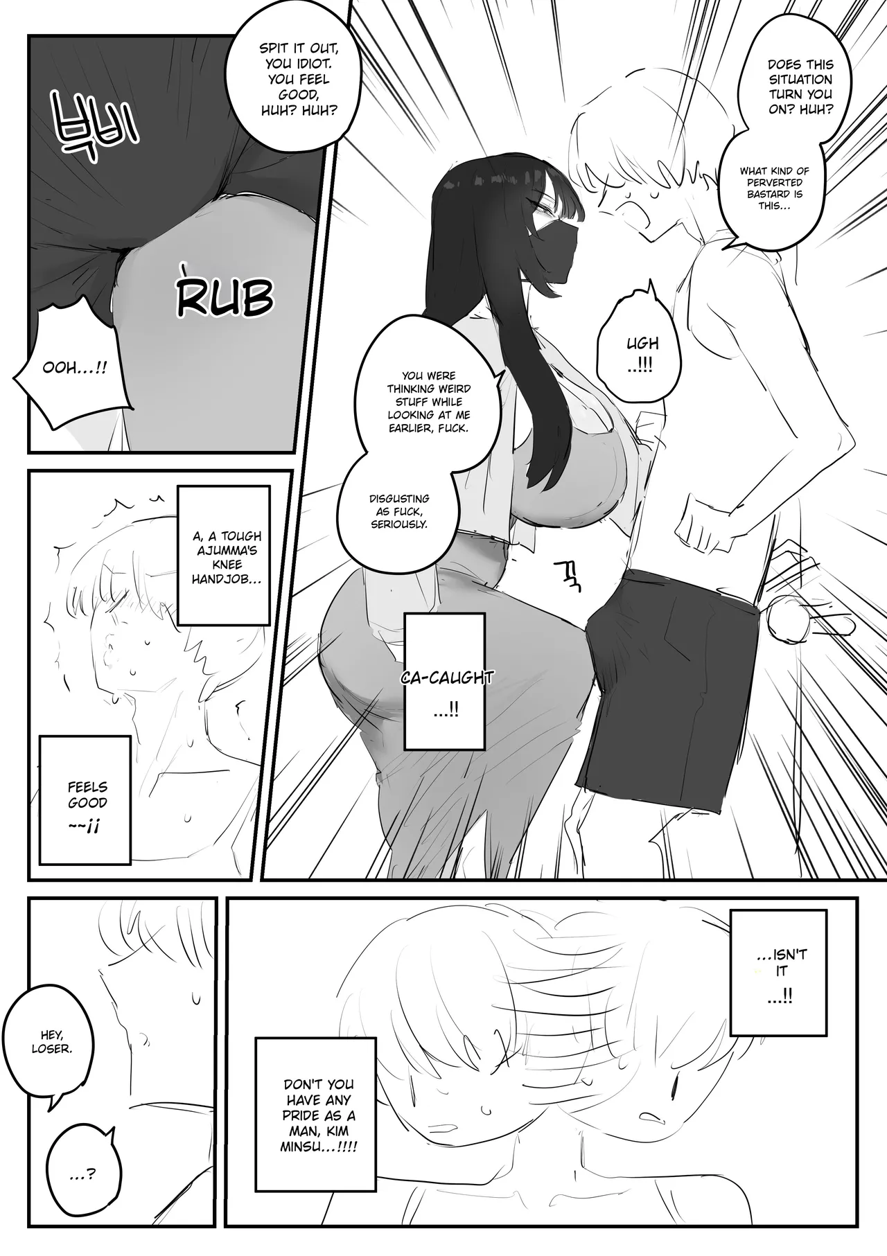 Comic about giving proper discipline to the downstairs neighbor lady... page 9 full