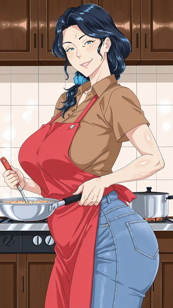 Saeki Yoshie Milf From Mom Appetit For Foreigner's Big Cock Part-1 cover
