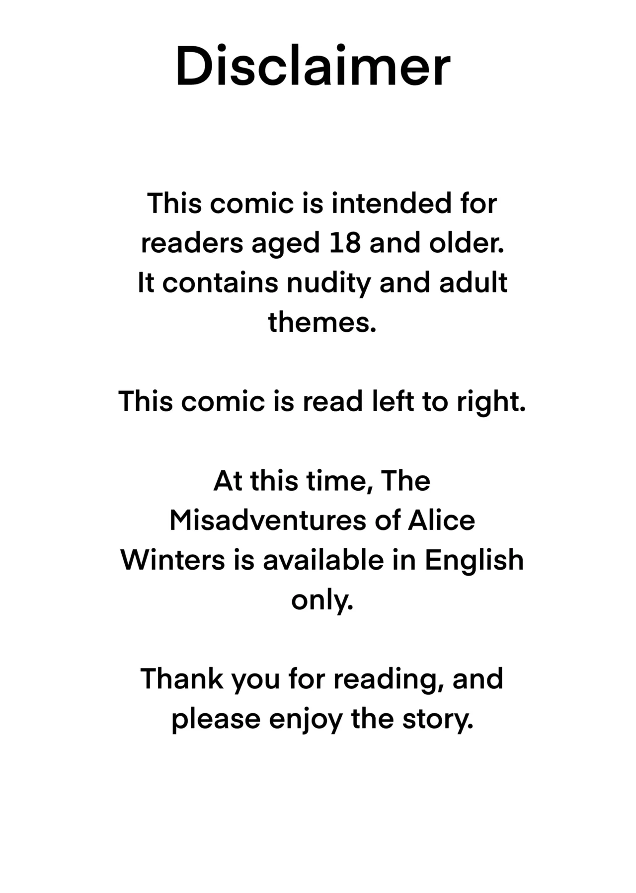 The Misadventures of Alice Winters: Chapter 1 page 3 full