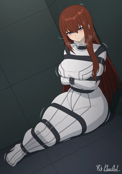 Makise Kurisu tied up
