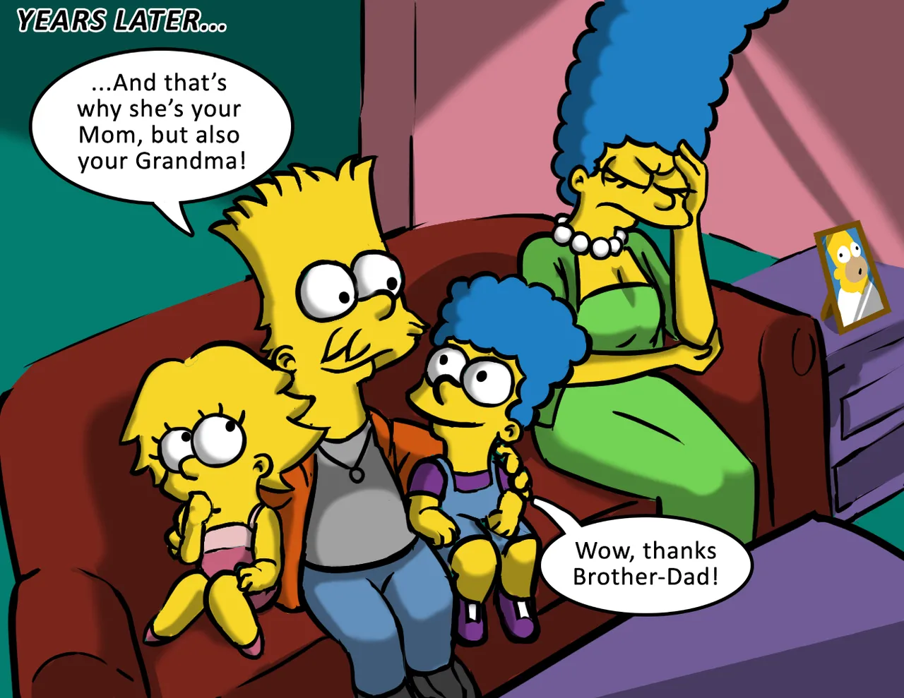 The Simpsons - Marge/Bart Comic page 9 full