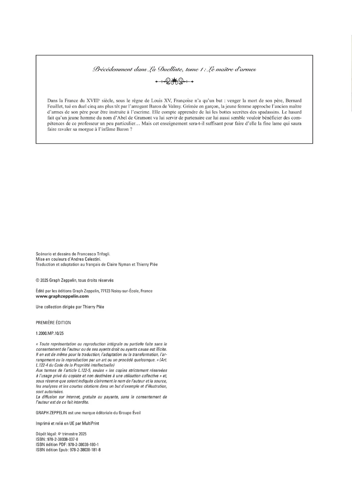 La Duelliste: Le bal masque page 4 full