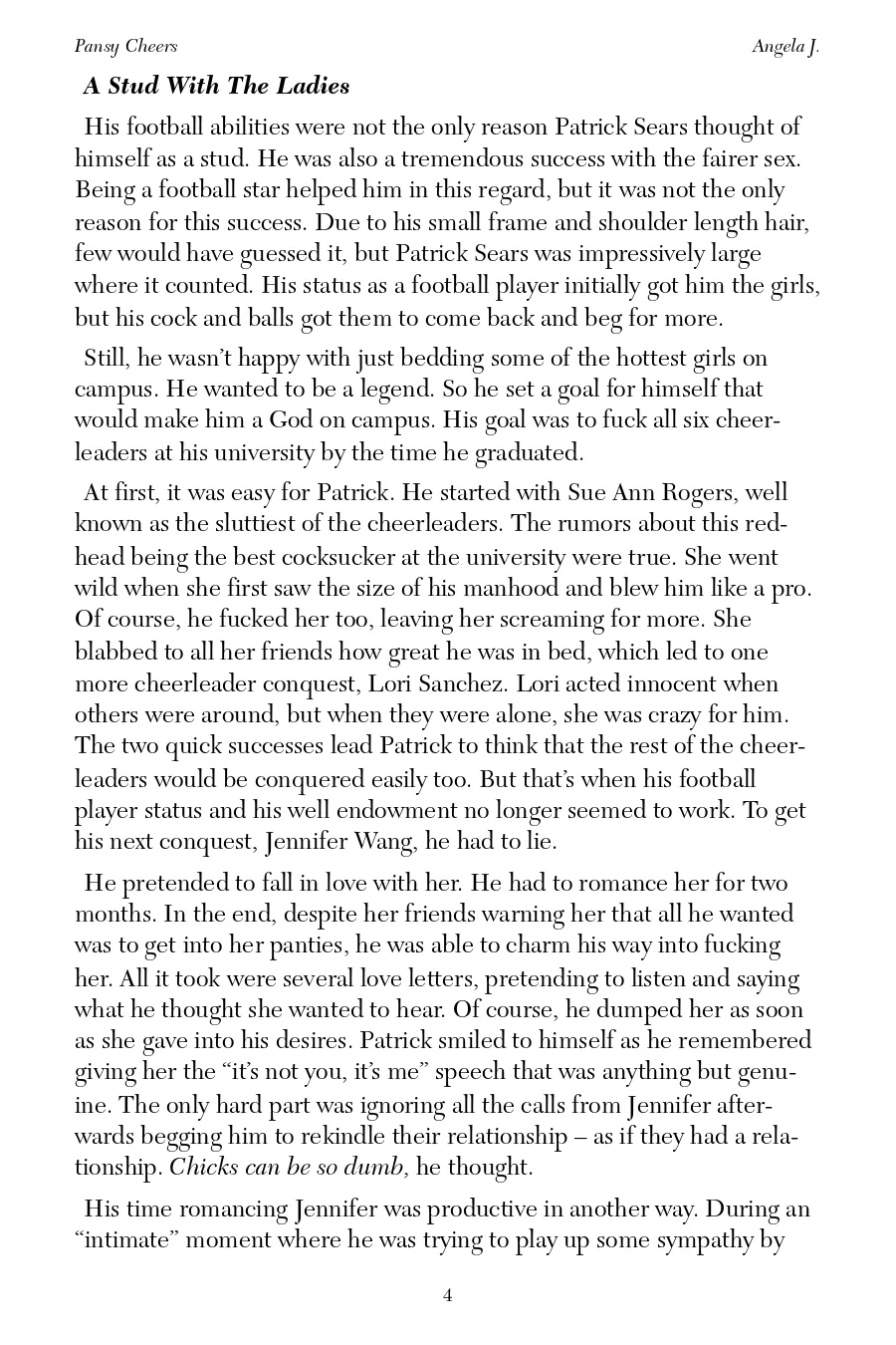 revenge of the cheerleaders Angela J. page 6 full