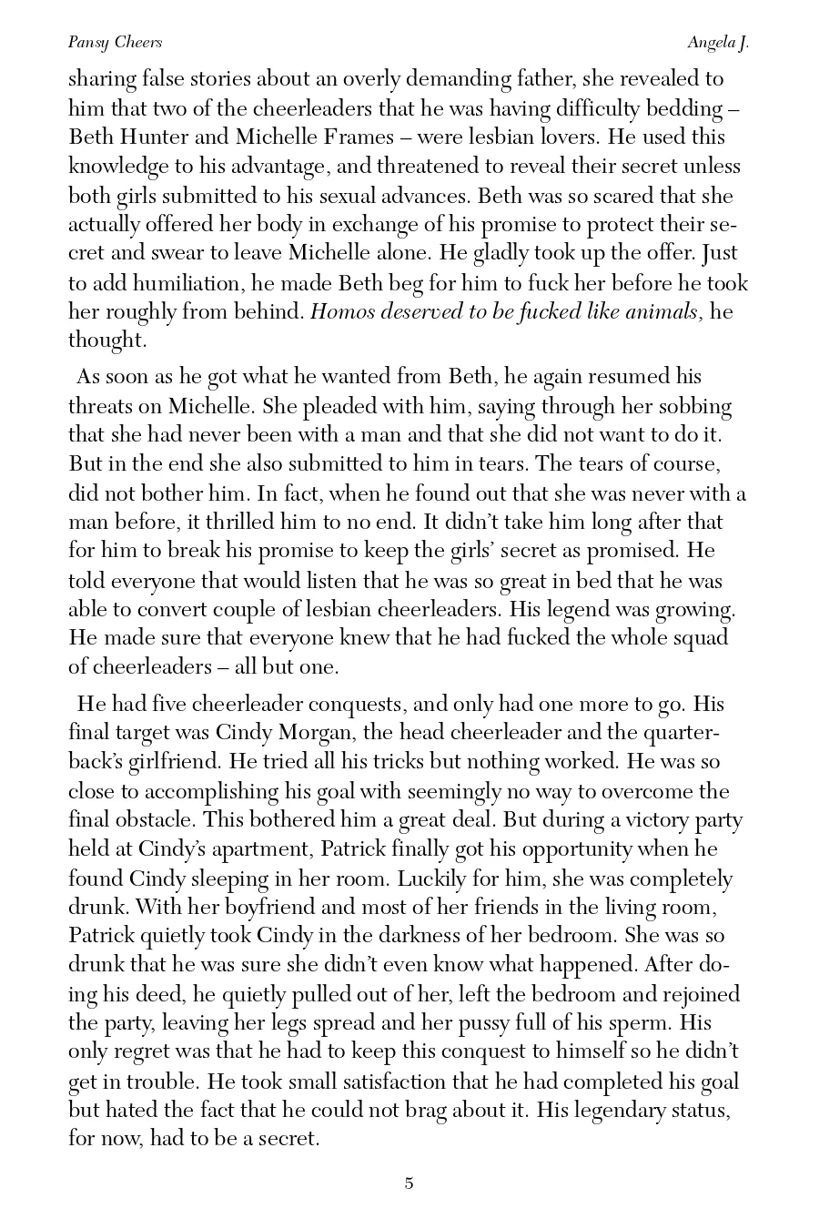 revenge of the cheerleaders Angela J. page 7 full