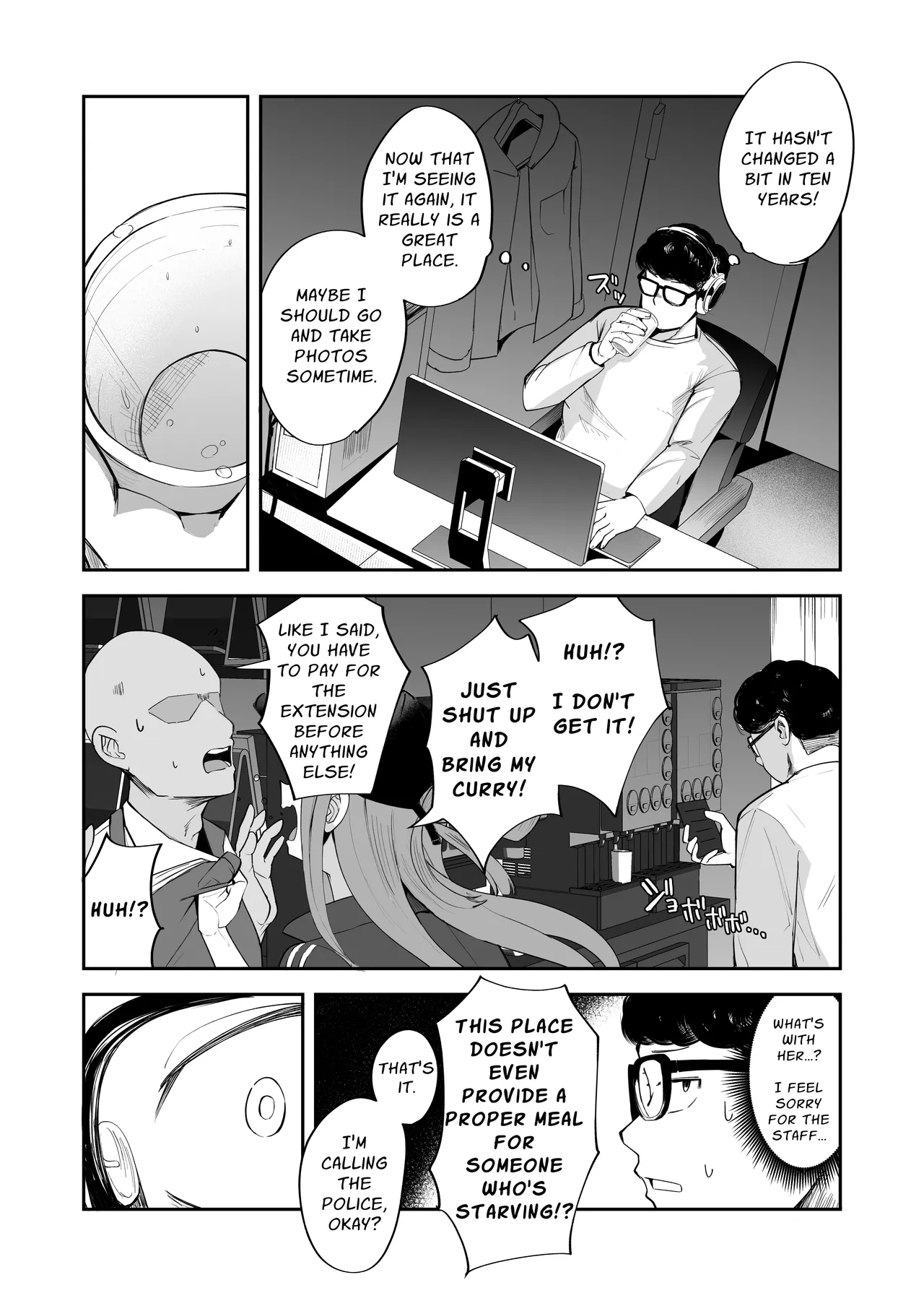 Futanari NeCafe Nanmin Amagasu Mui-chan | Dickchick Net Cafe Refugee Mui Amakasu page 8 full