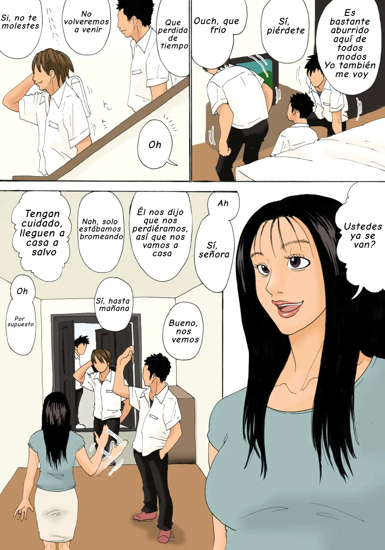 Musuko no Yuujin ni Mokugeki Sarete mo Haha no Koshi wa Tomaranai｜Incluso si el Amigo de su Hijo la Descubre, la Madre Sigue Cogiendo page 4 full